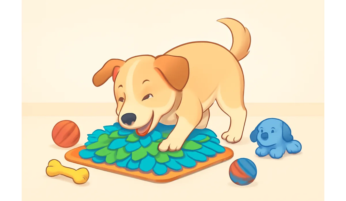 Nose Work Starter Games with Snuffle Mats and Toys